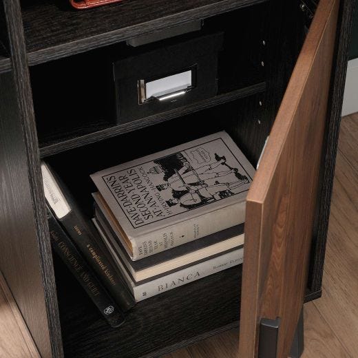 Bureau avec porte de la collection Canton Lane®, Grand Walnu
