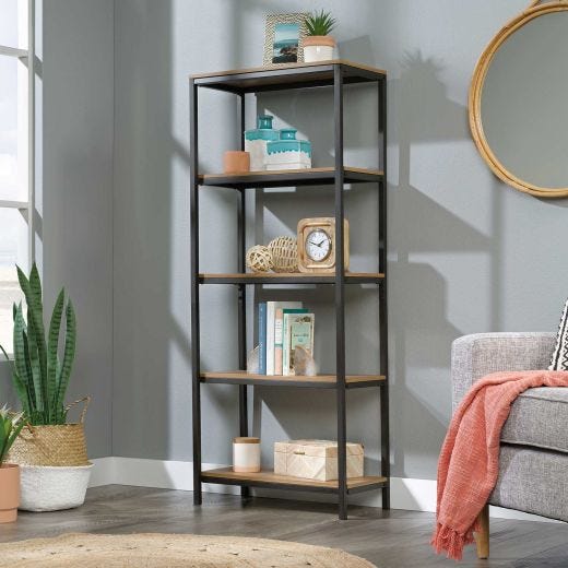 North Avenue Tall Bookcase Sindoori Mango
