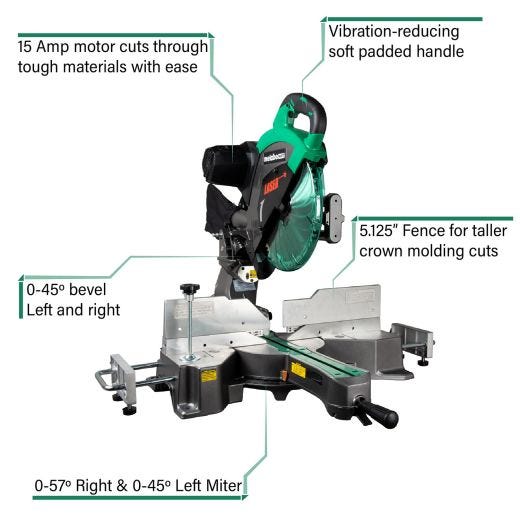 12" Sliding Dual Compound Miter Saw