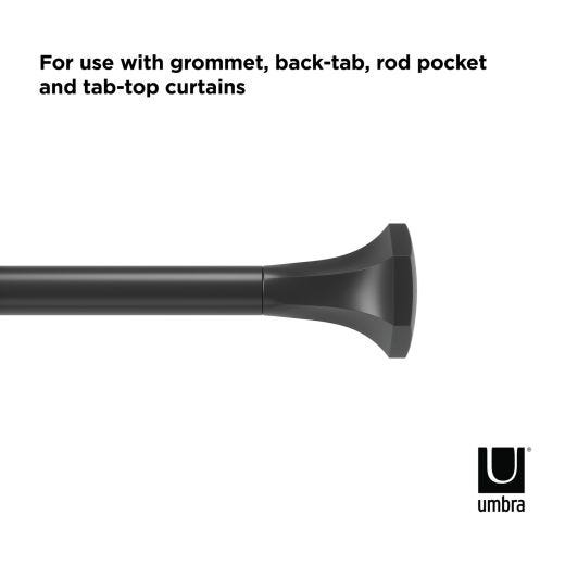 Sita 1" Rod 72"-144"-Matte Black
