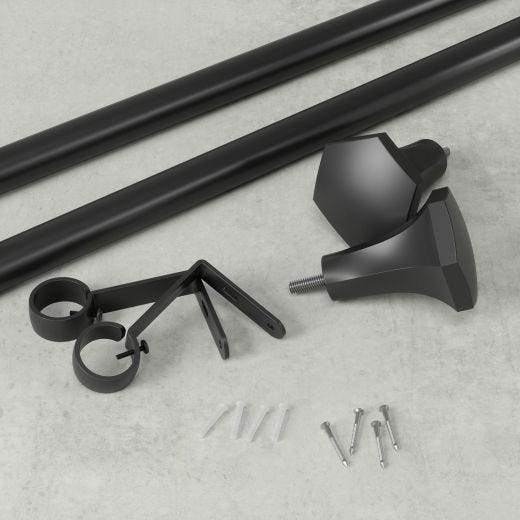 Sita 1" Rod 72"-144"-Matte Black