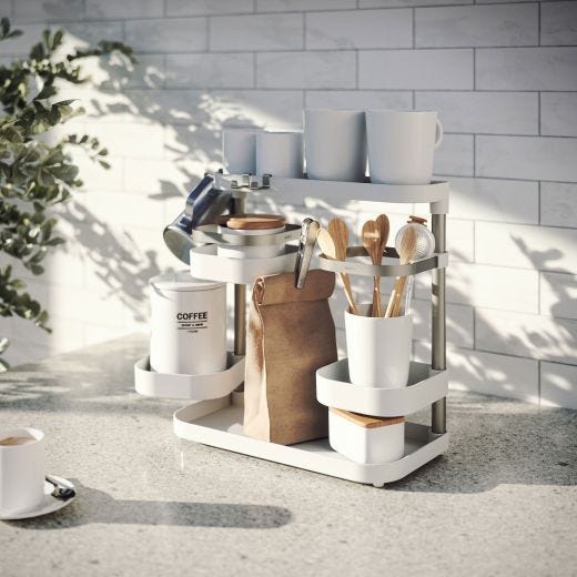 Holster Multi-Level Organizer-White/Nickel