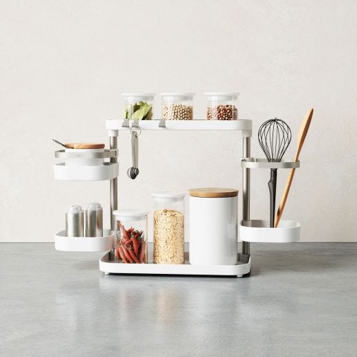 Holster Multi-Level Organizer-White/Nickel