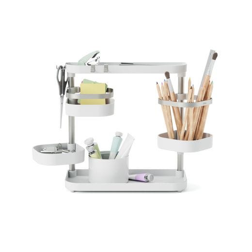 Holster Multi-Level Organizer-White/Nickel