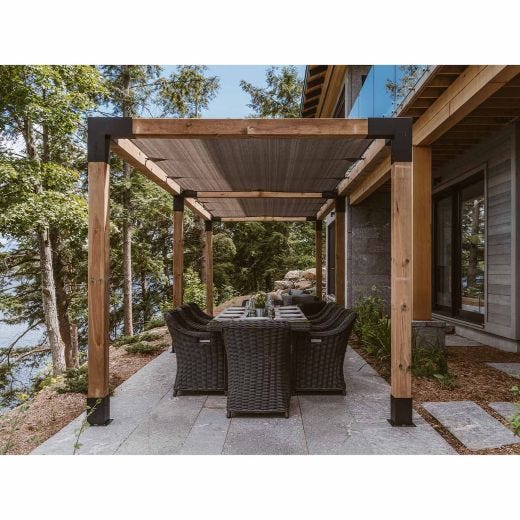 QUAD Pergola Extension 2 Pack + SOLO Base 2 Pack for 4x4
