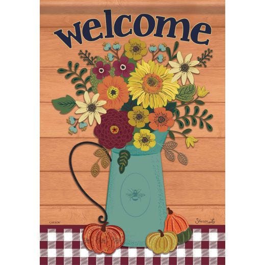 Autumn Still Life Garden Flag