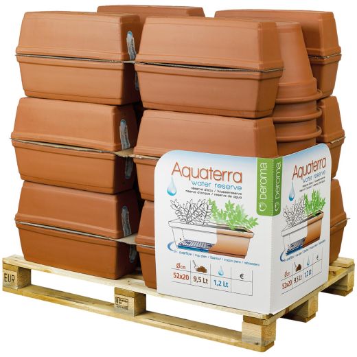 20" Terra Cotta Aquaterra Planter Window Box