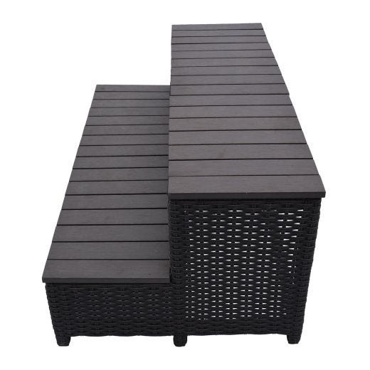 Wicker Spa Step For 96" Spas