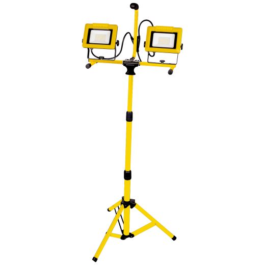 Portable 12000L Dual Head LED Worklight With Tripod Stand
