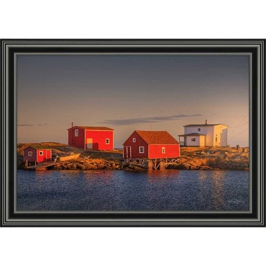 24" x 36" Golden Light Red Stages Shed By Michael Garnier