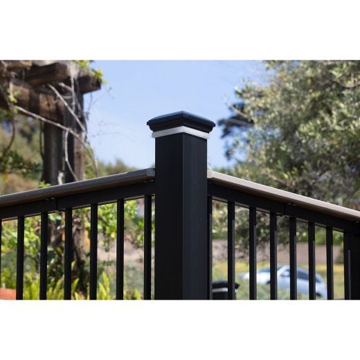 Impression Rail Express 8' Classic Top Rail Panel Cover-Blac