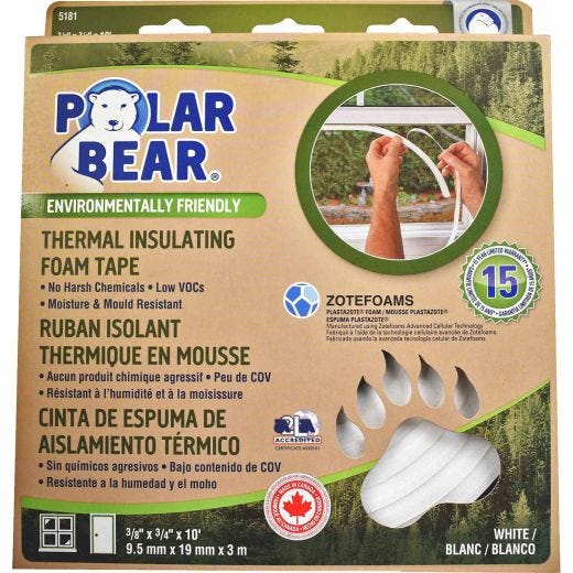 Environmentally Friendly Foam Tape 3/4" X 10'