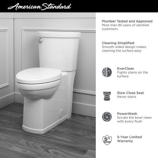 Décor White Right Height Elongated Concealed Toilet