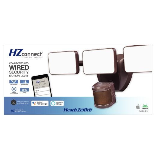 HZconnect Wi-Fi Smart Home Motion LED Security Light