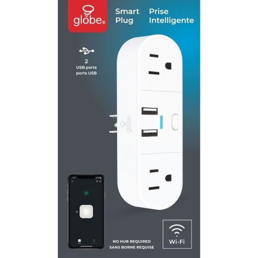 Wifi Enabled Smart Plug With 2 USB Ports