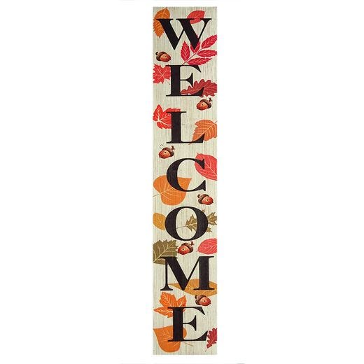 LED Fall Porch Sign With Timer