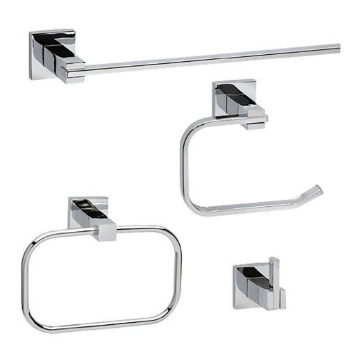 Ensemble d'accessoires de salle de bain Robson, 4 pièces, fi