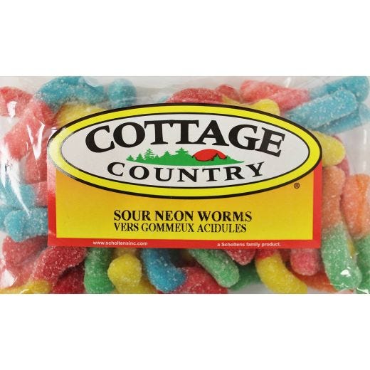 Vers fluorescents acidulés Cottage Country