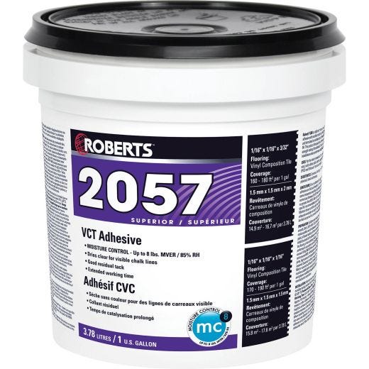 Adhésif CVC supérieur Roberts 2057, 3,78 l