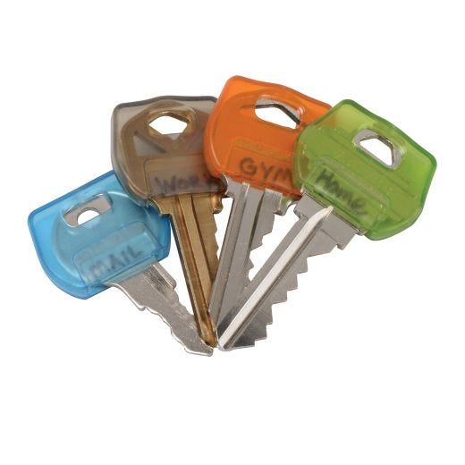 Assorted IdentiKey Covers-4/Pack