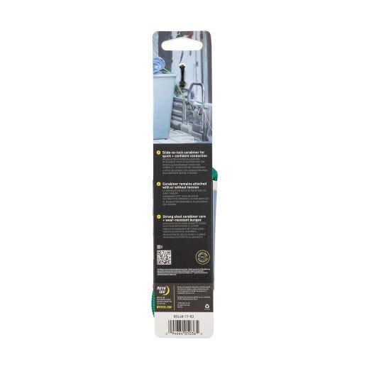 48" SlideLock Carabiner Bungee-Green