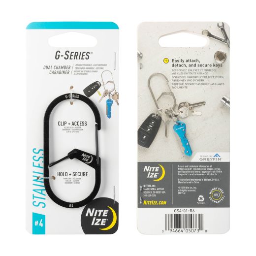 G-Series Dual Chamber Carabiner #4-Black
