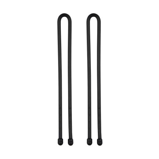 12" Black Gear Tie Reusable Rubber Twist Tie-2/Pack