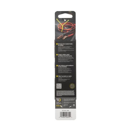 18" Black Gear Tie Reusable Rubber Twist Tie-2/Pack