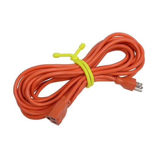 18" Neon Yellow Gear Tie Reusable Rubber Twist Tie-2/Pack