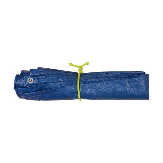 18" Neon Yellow Gear Tie Reusable Rubber Twist Tie-2/Pack