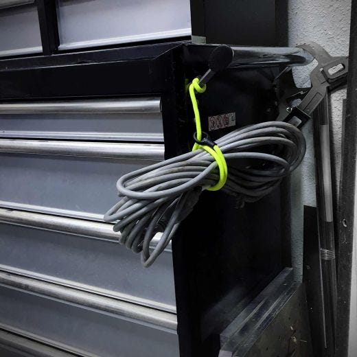 24" Neon Yellow Gear Tie Loopable Twist Tie-2/Pack