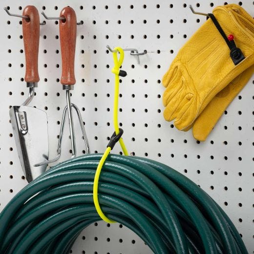 24" Neon Yellow Gear Tie Loopable Twist Tie-2/Pack