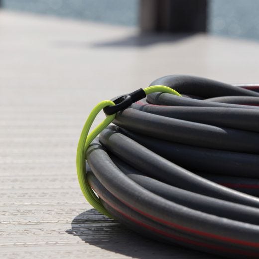 24" Neon Yellow Gear Tie Loopable Twist Tie-2/Pack