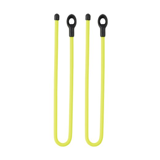 12" Neon Yellow Gear Tie Loopable Twist Tie-2/Pack