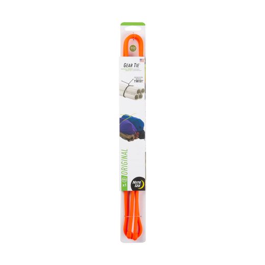 64" Gear Tie Reusable Rubber Twist Tie-Bright Orange