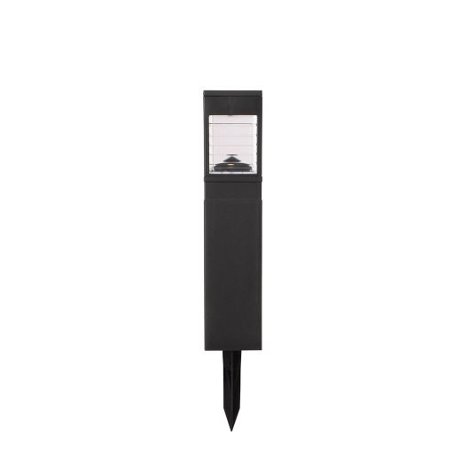 Solar Plastic Bollard Pathway Light with Horizontally Ribbed