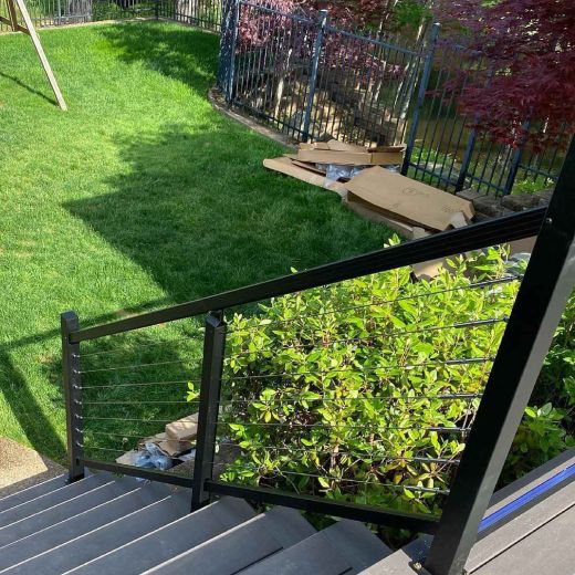 Vista Cable Rail Mid Stair Post
