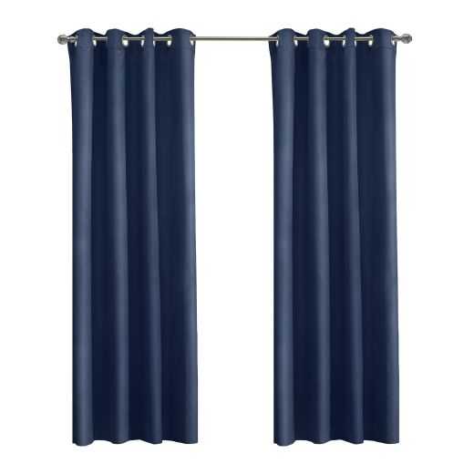 52" x 84" Gette Blackout Grommet-Navy