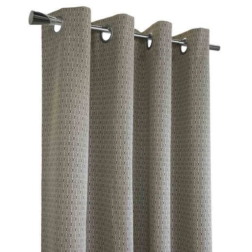 52" x 84" Matthew Blackout Grommet-Linen Leaf