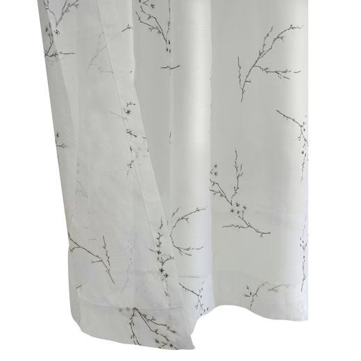 52" x 84" Rally Printed Sheer Grommet-White