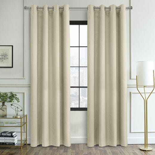 52" x 84" Ava Blackout Grommet-Cream