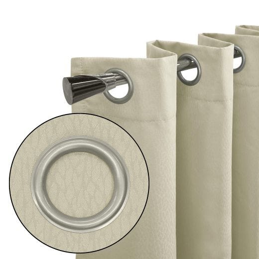 52" x 84" Ava Blackout Grommet-Cream