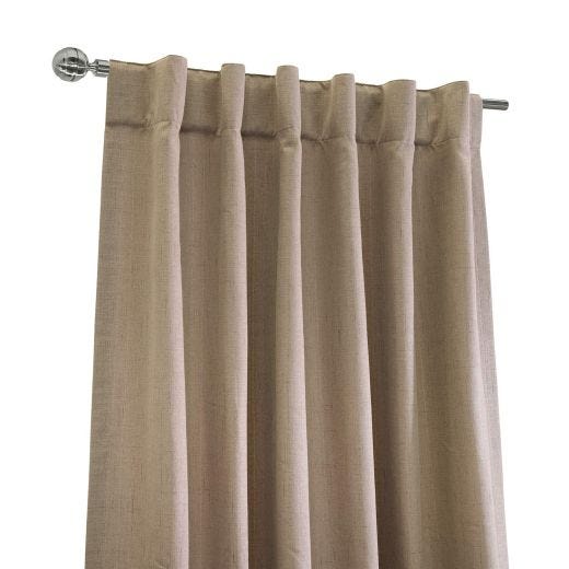 52" x 84" Mulberry Faux Raw Silk Pocket Top/Back Tab