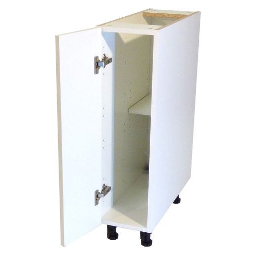 9" White Thermafoil Shaker Base Cabinet