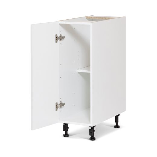 12" White Thermafoil Shaker Base Cabinet