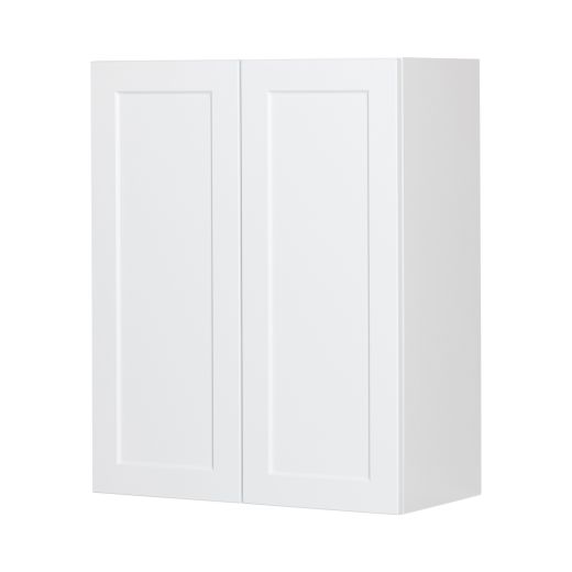 24" x 30" White Thermafoil Shaker Wall Cabinet
