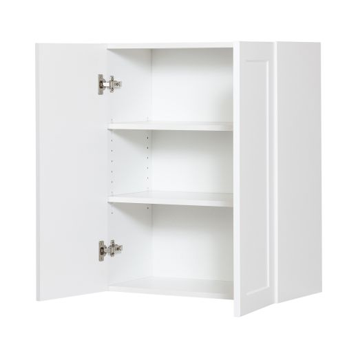 24" x 30" White Thermafoil Shaker Wall Cabinet