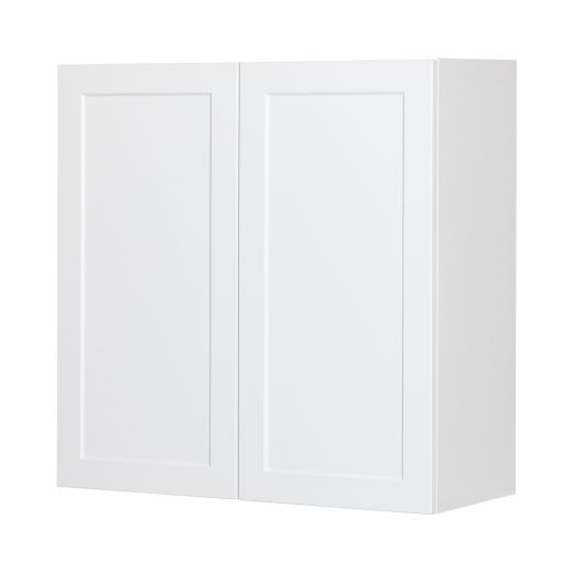 30" x 30" White Thermafoil Shaker Wall Cabinet