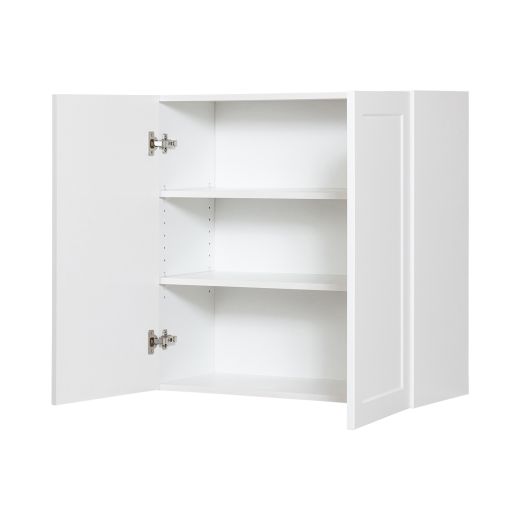 30" x 30" White Thermafoil Shaker Wall Cabinet