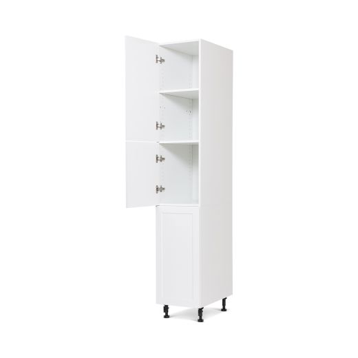 White Thermafoil Shaker Pantry Cabinet Combo